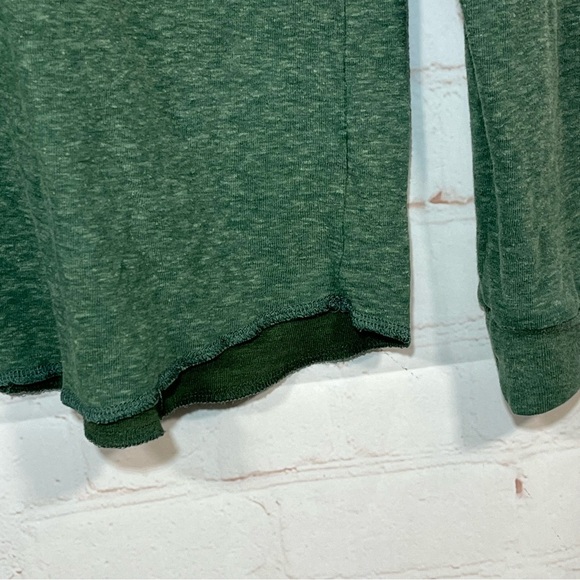 Marine Layer Henley Shirt Mens Small Green Long Sleeve Double Knit Outdoor - Picture 7 of 10